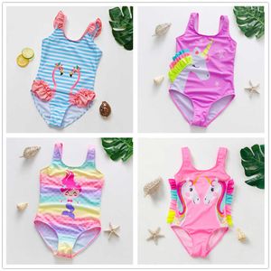 Children's swimwear 1 1010y baby child girls swimsuit one piece children swimwear girls swimming clothes high quality children beach wear-9021mix P230509