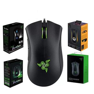 Razer Deathadder Chroma Elite Viper Mini Game Mouse USB Wired 5 Buttons Optical Sensor Mouse Black White Standard Essential Edition Gaming Mice With Retail Package