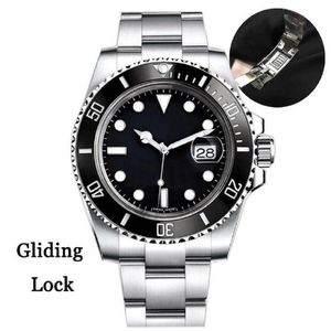 Męskie zegarki Designer Watch Watch Ceramic Bezel 116610 Black Dial Automatyczny mechaniczny klasyczny styl stali nierdzewnej Wodoodporność