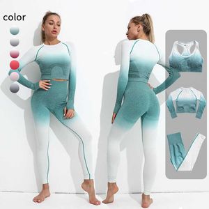 Yoga Outfits 2022 Seamless Yoga Set Workout Clothes For Woman Gym Clothing Fitness Suit Tie DYE Sports Outfit Women Sportswear Athletic Wear AA230509