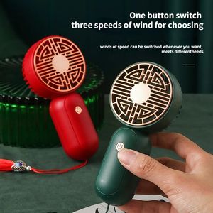 New Mini Fan Handheld Usb Portable Pocket Fan Office Dormitory Desktop Fan Outdoor Travel Air Cooler Three-speed Wind Speed Rechargable