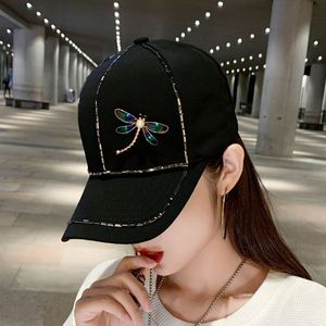 Новая шляпа, женская корейская версия, милая бейсболка со стрекозой, модная осенняя шляпа от солнца, женская солнцезащитная кепка, прилив