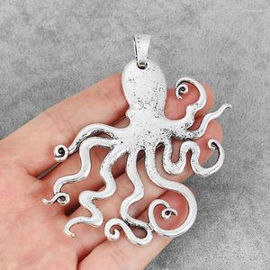 Подвесные ожерелья 2 % Большой осьминог кальмаров чары подвески морские стимпанк для ювелирных изделий для ожерелья.