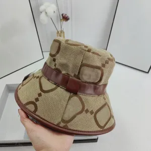 デザイナーバケツハットワイドブリムジャンボGハットメンズキャンバス野球帽ファッションフェドラキャップレターCASQUETTE BEANIE BONNET STRIPE SUNHATS 2305105D