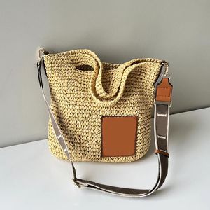 Sacola de sacola de palha Designer de praia bolsa de cesto bolsa bolsas de férias de verão bolsas de ombro de luxo bolsa de luxo bolsa de grande capacidade tricô de tricô