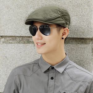 Berets 5559cm 6063cm ذكر الصيف بالإضافة إلى حجم Sboy Caps الرجال غير الرسمي القبعة القطن النقي القطن المسطح إد كاب النساء القبعات Big Beret 230509