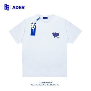 Camisetas masculinas Erro do ADER Pakaian Pasangan Longgar Lengan Pendek Baju Pria Wanita Leher Bulat Trendi Modis 230510