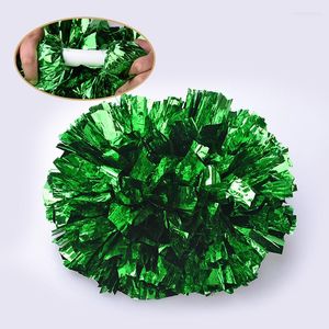 Desgaste do palco de 150g de 150g de aplaudindo pom com alça de alça de torcida pompom metálico vermelho rosa verde azul.gold ballrrom traje