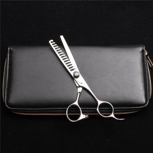 Hair Scissors 6" 17cm JP 440C Customized Logo Cut 62HRC C2002 Professional Hairdressing 14 Teeth Thinning Shears