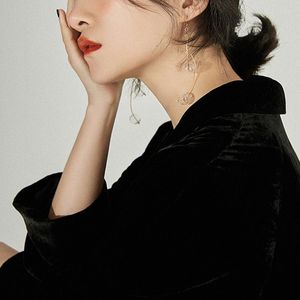 Dingle örhängen original klar glasboll för kvinnor handgjorda tvålbubbla lång koreansk droppe juveler 2023 Bijoux