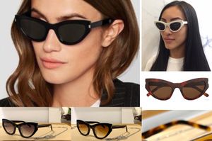 Nya vår-/sommarsolglasögon för kvinnor Fashion European och American Star Style Sun Glasses UV400 Protection Design Cat-Eye Frame Solglasögon