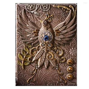 PC/PACK Kabartmalı Phoenix Styled PU-Cover Defter Okul Seyahatleri için Dergi