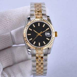 Diamond Women Watch W pełni automatyczne zegarki mechaniczne 31 mm 28 mm Precyzyjne stalowe opaska moda