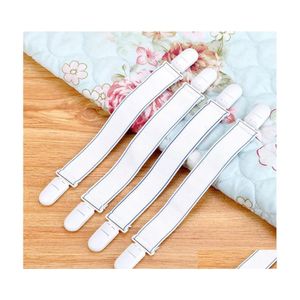 Sewing Notions Tools 4Pcs/Small Packs 56Pcs/Lot Bed Sheets Buckle Table Cloth Clip Slipresistant Fixed Belt Elastic Band Practical Dhz80