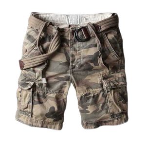 Herren-Shorts, Retro-Militär-Camouflage-Cargo-Shorts, Herren, lässig, Armee-Stil, Strand-Shorts, Premium-Qualität, lose Baggy-Tasche, kurze Sommerkleidung, 230510