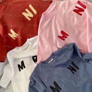 Mulheres de luxo camisetas manga curta em torno do pescoço topos moda verão cusual t camisa