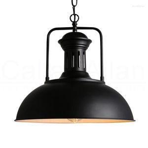 Pendelleuchten Beleuchtung Industriestil Retro Eisen Loft Bar Kaffee Amerikanische Lampe Restaurant Topfdeckel Designer Kronleuchter