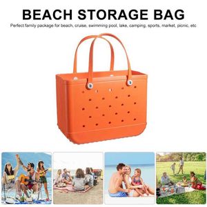 Storage Bags Extra Large Beach Bag Organizer Storage Bag Waterproof EVA Handbag for Women Bags Breathable Pouch Shopping Storages Baskets P230510