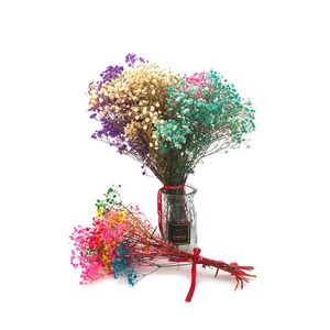 Декоративные цветы венки куча мини -натуральных сушеного вечного цветочного букета