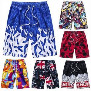 Shorts do mar para impressão de verão para moda Man Drawstring Liew Big Size Casual Jogger Beach Praia