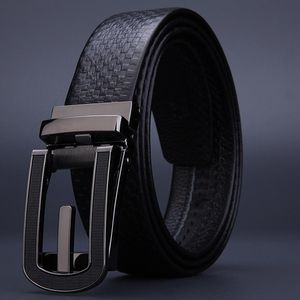 Bälten Hela första lagret Cowhide Men Belt 2023 Business Casual Automatic Clip Buckle Brand Texture Pure Leather Men's Belt Beltts