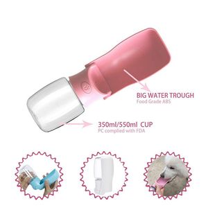 Feeding Pet Water Bottle 350ml/550ML Portable Water Bottle Folding Travel Dog Bowl For Puppy Cat Drinking Outdoor Pet Water Dispenser