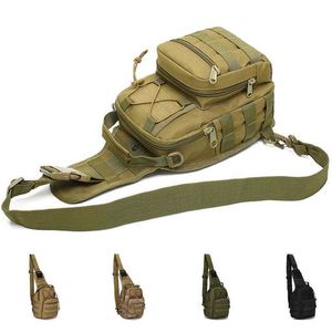 Backpacking Packs utomhus militär taktisk Sling Sport Travel Chest Shoulder Bag For Män Kvinnor Crossbody Väskor Vandringsutrustning Camping P230510