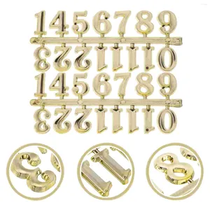 Relógios de parede 5 conjuntos de kits de bricolage numerais de relógio Números de plástico peças de reparo Substituição da face