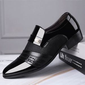 Dress Buty Mazefeng Fashion Slip on Men Oxfords Business Classic Leather's Suits 230510