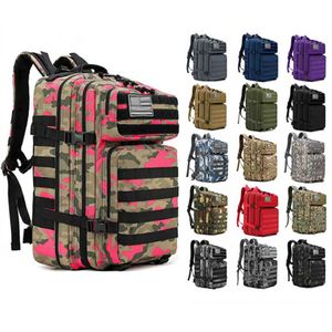 Backpacking Packs Army Man Tactical Rackpacks Ryggsäck 50L Assault Military Bag EDC Molle Climbing Outdoor Hunting Handing Camping Ryggsäck P230510