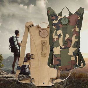 Bolsas ao ar livre Backpack de saco de água ao ar livre 3l Caminhando de acampamento Pacote de água Montanhista Ciclismo Esportes de hidratação portátil P230510