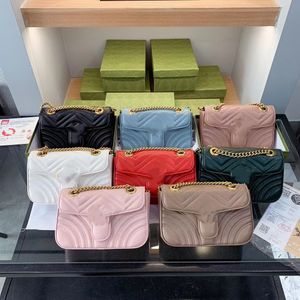 Mode marmont lyxväskor kvinnor klassiska handväskor axel tygväska högkvalitativ dam äkta läder crossbody purses axel ryggsäck 00 purses totes handväska