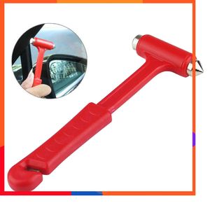 Emergency Escape Tool Car Self-Help Escape Hammer Fire Emergency Window Breaker Knocking Glass Artifact Car Rescue Red Hammer