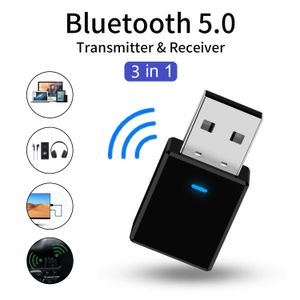 2 em 1 USB Bluetooth 5.0 Transmissor de receptor Adaptador sem fio TV