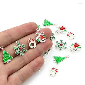 Portachiavi 19/20/38/52 Pz/set Multicolor Misto Di Natale Pendenti E Ciondoli Smalto Pendenti FAI DA TE Creazione di Gioielli Accessori Portachiavi Anime