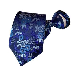 Groom Ties Hot selling spot 8cm Paisley polyester men's zippered tie easy to pull tie