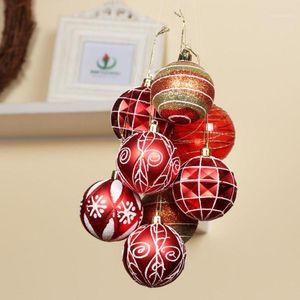 Party Decoration 24 Pcs Christmas Ball Shine Painted Package Ornament Tree Decoration1