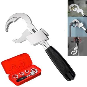 Electric Wrench Universal Adjustable Double-ended Multifunctional Bath Aluminium Alloy Open End Spanner Bathroom Repair Hand Tool 230510