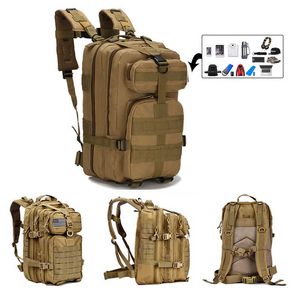 Backpacking Packs 25-30L 800D Nylon Waterproof Outdoor Swat Tactical Ryggsäckar Militär vandring camping sport ryggsäck rese vandring fiske väska p230510