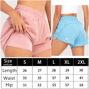 LL-0160 Kadın Yoga Kıyafetleri Yüksek Bel Şortları Egzersiz Kısa Pantolon Fitness Giyim Kızlar ELastik Yetişkin Pantolonlar Spor giyim Hızlı Kuru Drawstring Düzenli