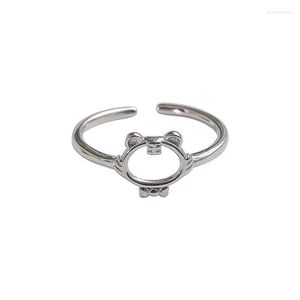 Cluster Ringe Sterling Silber Sternzeichen Tiger Ring Weibliche Nische Ins Einfache Leichte Luxus High-End Niedlicher Zeigefinger