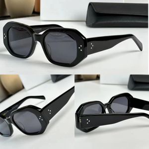 Óculos de sol com prescrição, armação de acetato preto, luz polarizada, cl4s255c, armação quadrada, design, sentido, óculos de festa da moda