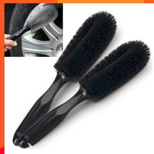Brush for cleaning the rim of cars plastic handle for removing dust and washing vehicles cars and motorcycles trucks