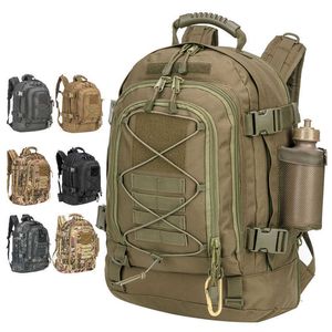 Backpacking Packs 60L Militär Tactical Men's Army Ryggsäck Molle Assault 3p utomhusrese vandring ryggsäckar camping jakt klättringspåsar p230510