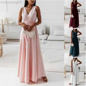 Party Dresses Sexy Sleeveless V Neck Cocktail Party Dress for Women 2023 Elegant Female High Waist formal dresses Fashhion Work SWing Robes Y23