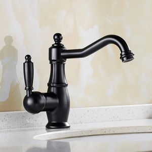 Bathroom Sink Faucets Vidric Oil Bubbed Bronze Counter Top Vintage Basin Water Mixer Lavatory Classic European Style Tap Fauce