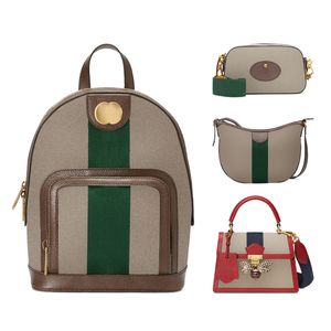 mode Ophidi axelväskor kvinnor lyxhandväskor hobo herr designer dubbel g ryggsäck topphandtag koppling väska resor mini plånbok runda hink crossbody väska