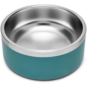 Feeding pet Stainless Steel Large Round Dog Bowl Dog Accessories Feeder Double layer watering Bowl Pet Big Dog Anti Slip Feeding Bowl