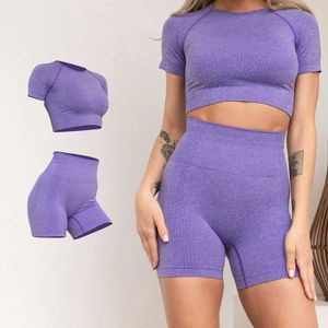 ملابس اليوغا اليوغا مجموعة صالة رياضية مجموعة تجريب الملابس للنساء اللباس الجوهري sports supp suctude clothing high weist shorts women tracksuit aa230509