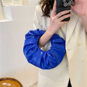 숄더백 럭셔리 디자이너 핸드백 여성 가죽 토트 패션 폴드 만두 부드러운 Roupas Femininas Clutch Sac A Main Bolso 230426